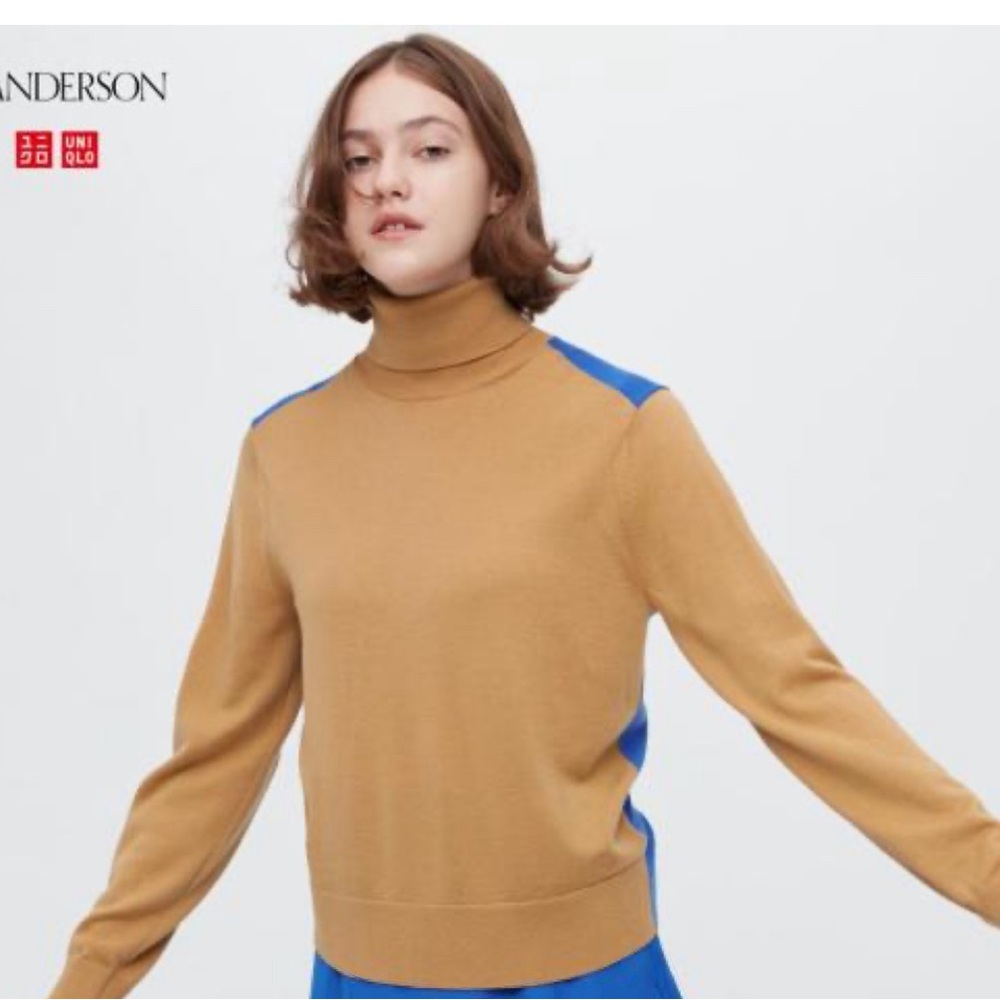 Uniqlo x JWAnderson merino wall color block turtleneck